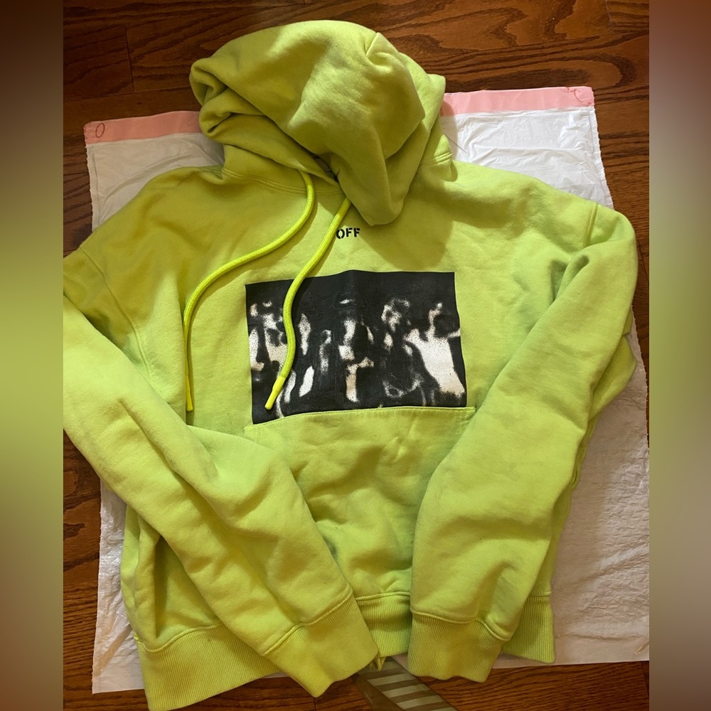 Lime Green Off-white Hoodie